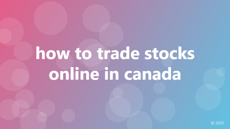 how to trade stocks online in canada
