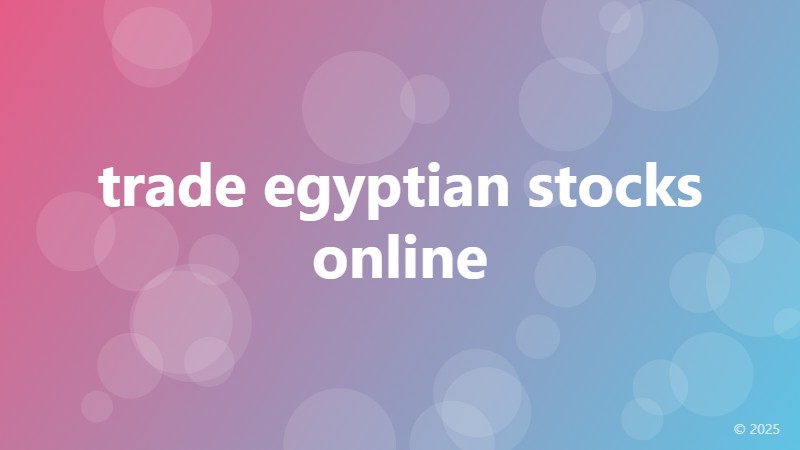 trade egyptian stocks online
