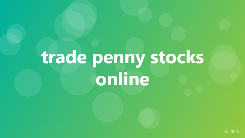 trade penny stocks online